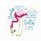 Stitcher's Revolution Flamingo Lingo SR36 embroidery iron on pattern